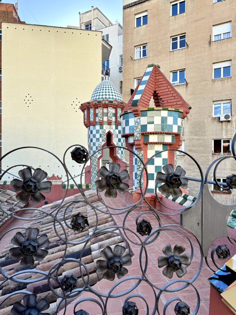 wrought iron gate on rooftop