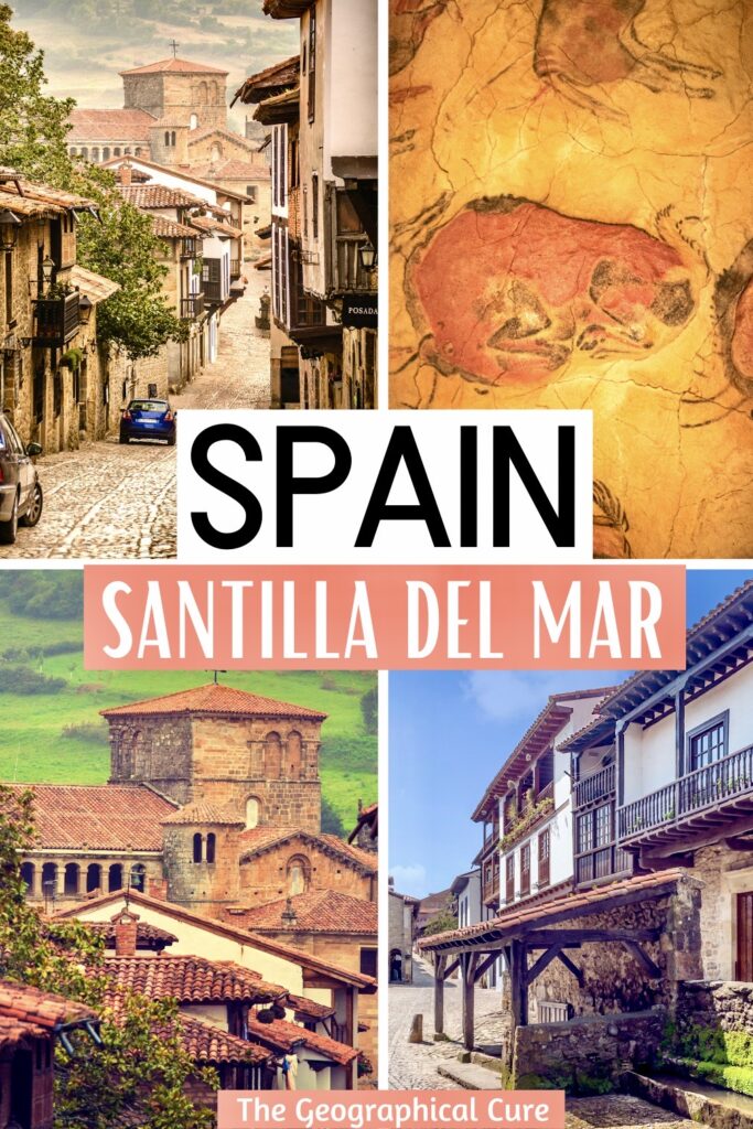 Pinterest pin for things to do in Santillana Del Mar