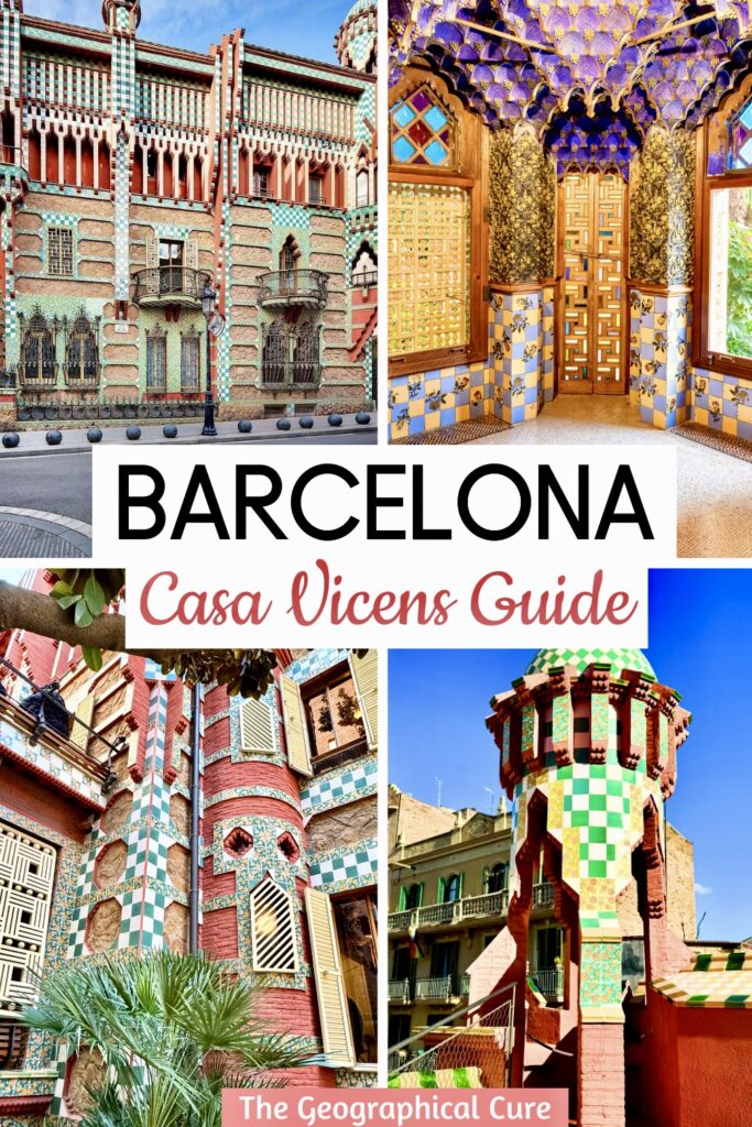 Pinterest pin for guide to Casa Vicens