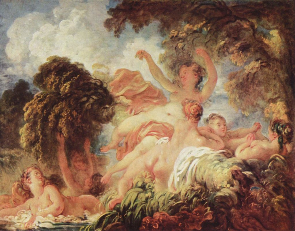 Jean-Honore Fragonard, Les Baigneuses, 1675-70