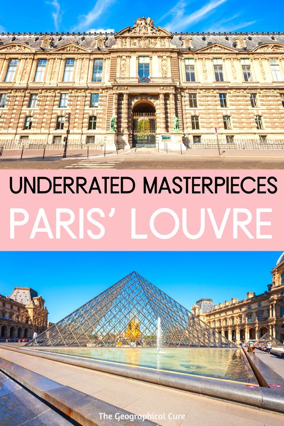 Pinterest pin for hidden gems in the Louvre