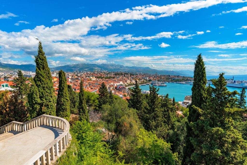 view of Split from Marjan Hill