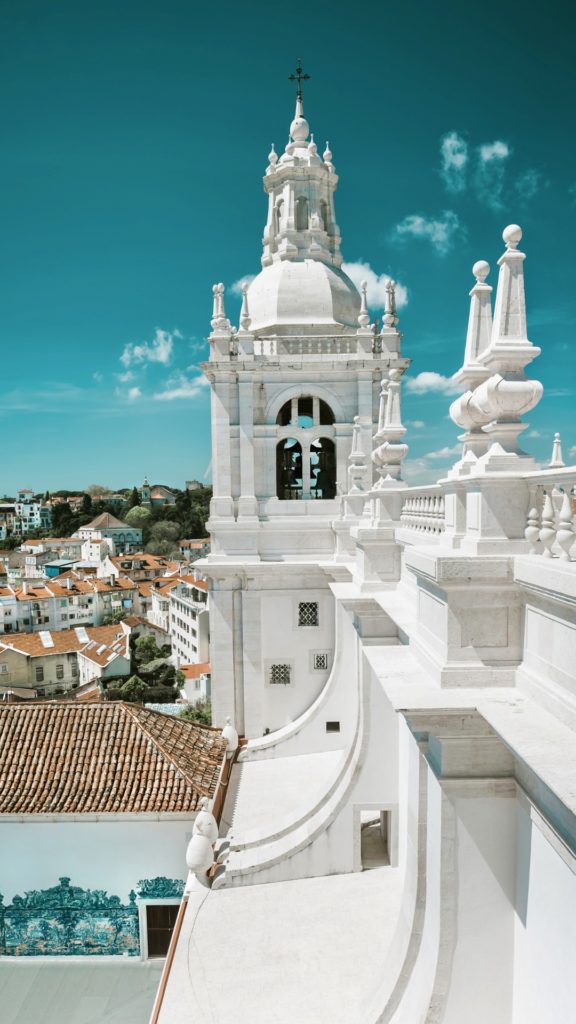 rooftop views of Lisbon from Monastery Sao Vicente de Fora