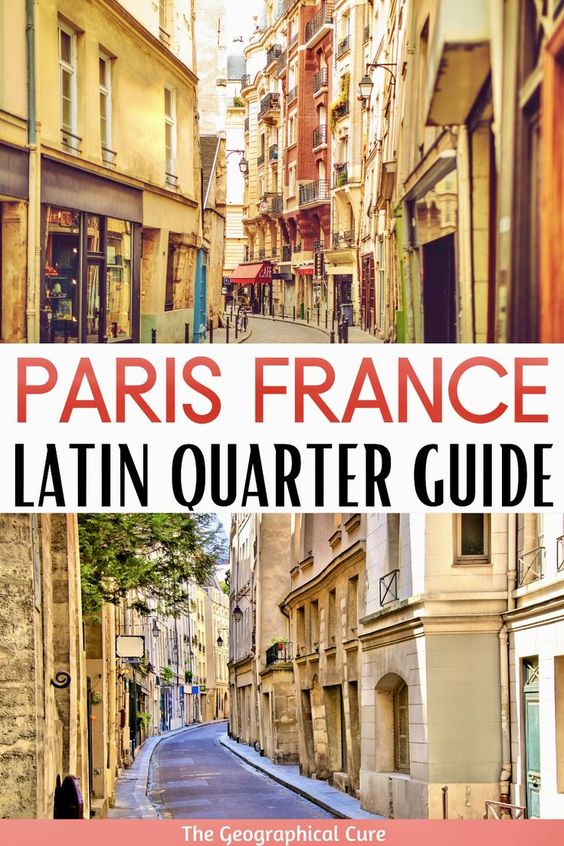 pin for best things to do in Paris' Latin Quarter