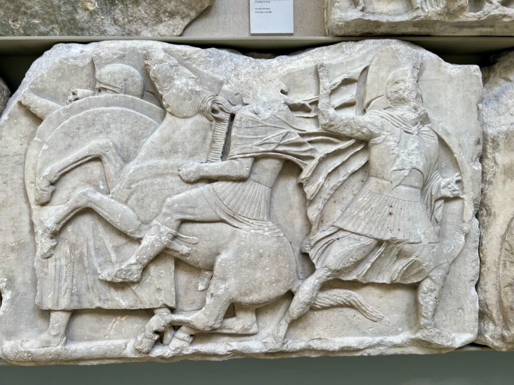 frieze with horses