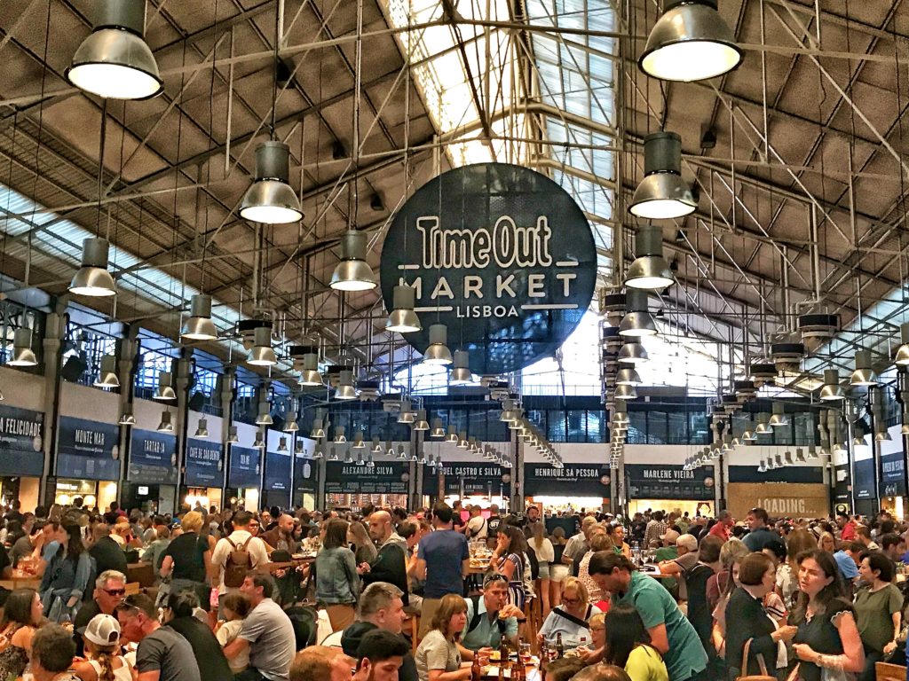 Time Out Market, a great place for dinner on one of your 2 days in Lisbon