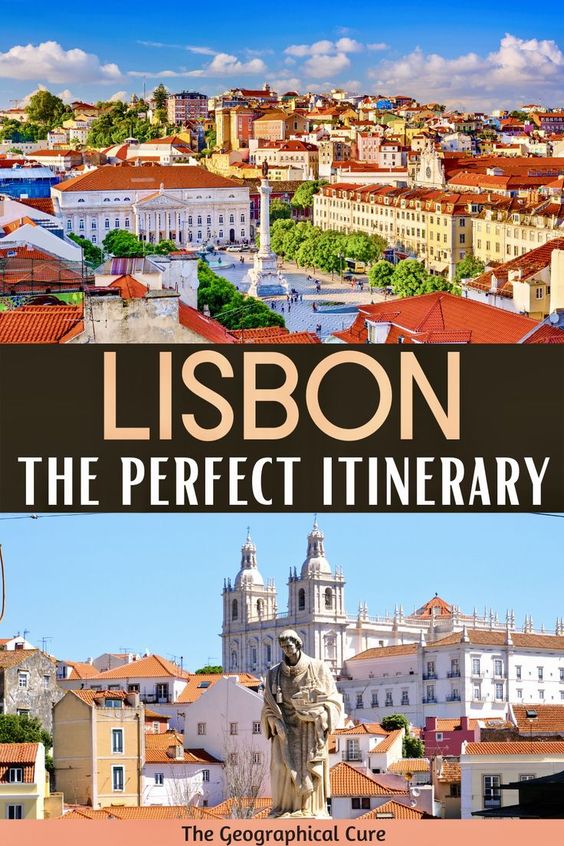 Pinterest pin for 4 days in Lisbon itinerary