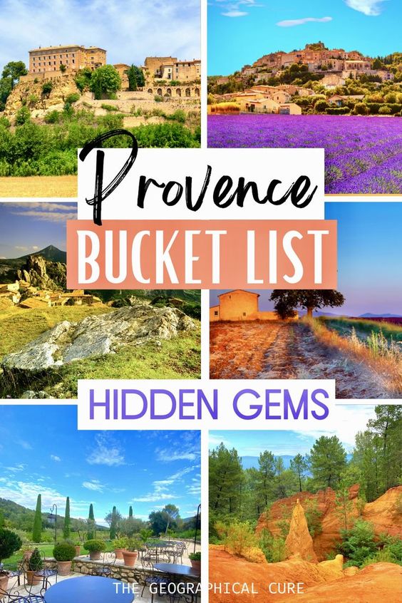 Pinterest pin for hidden gems in Provence