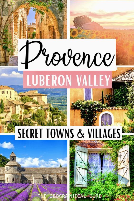 Pinterest pin for guide to the most beautiful towns in Provence's Luberon valley