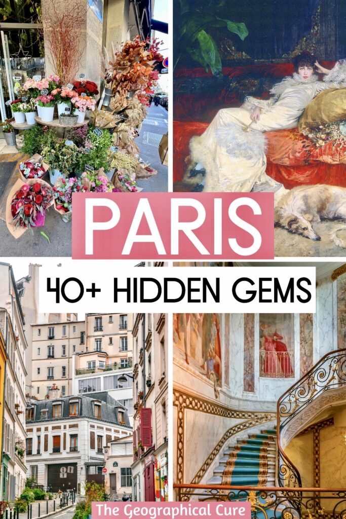 Pinterest pin for hidden gems in Paris