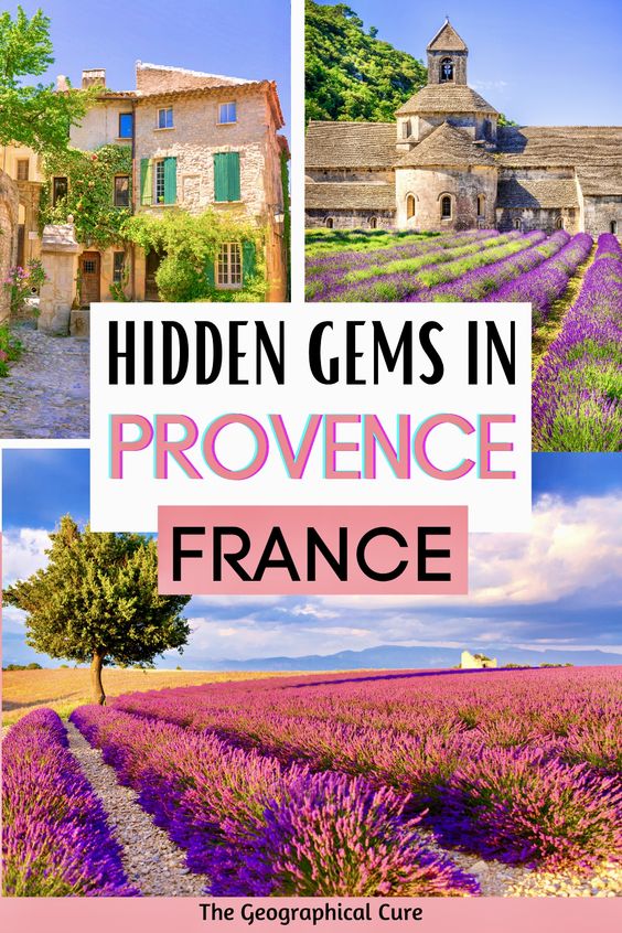 Pinterest pin for hidden gems in Provence