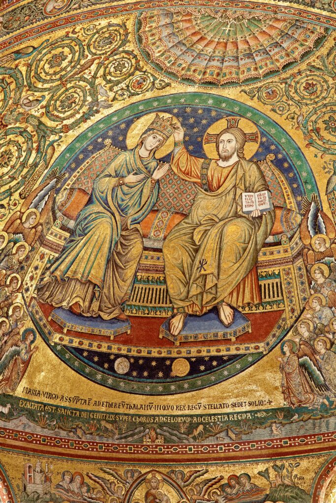 Coronation mosaic in Santa Maria Maggiore