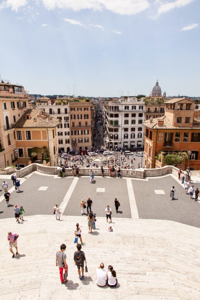 view from the Spanish Steps