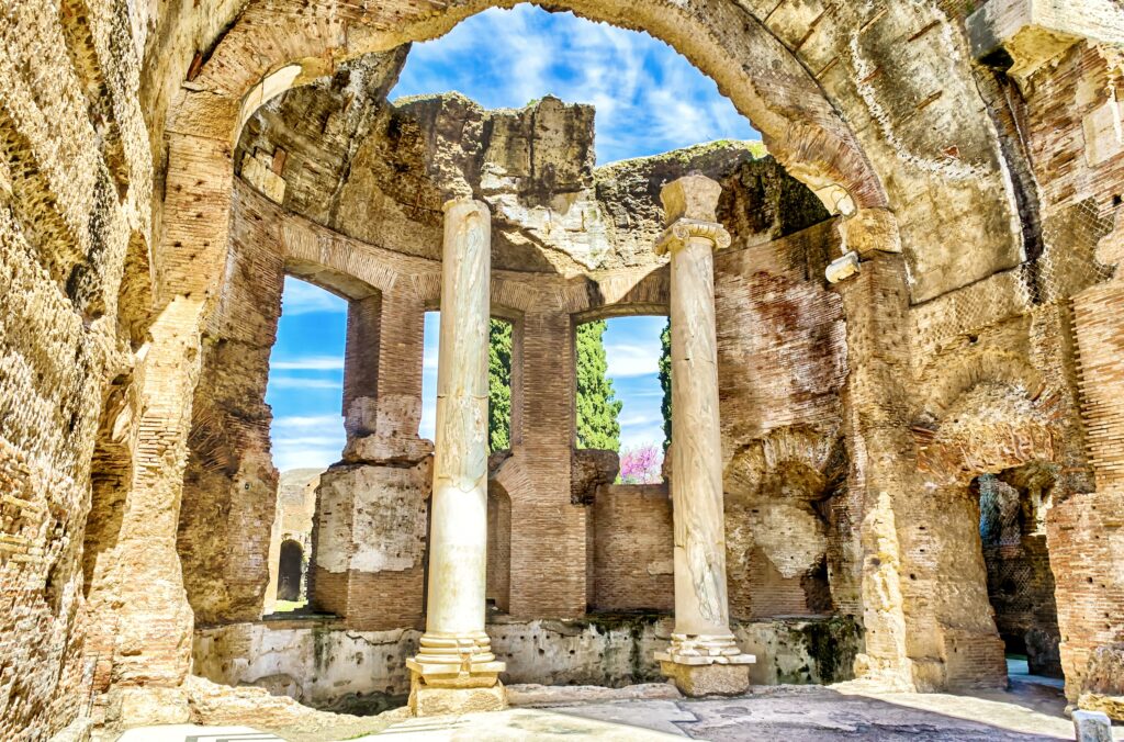 the Great Baths at Hadrian's Villa