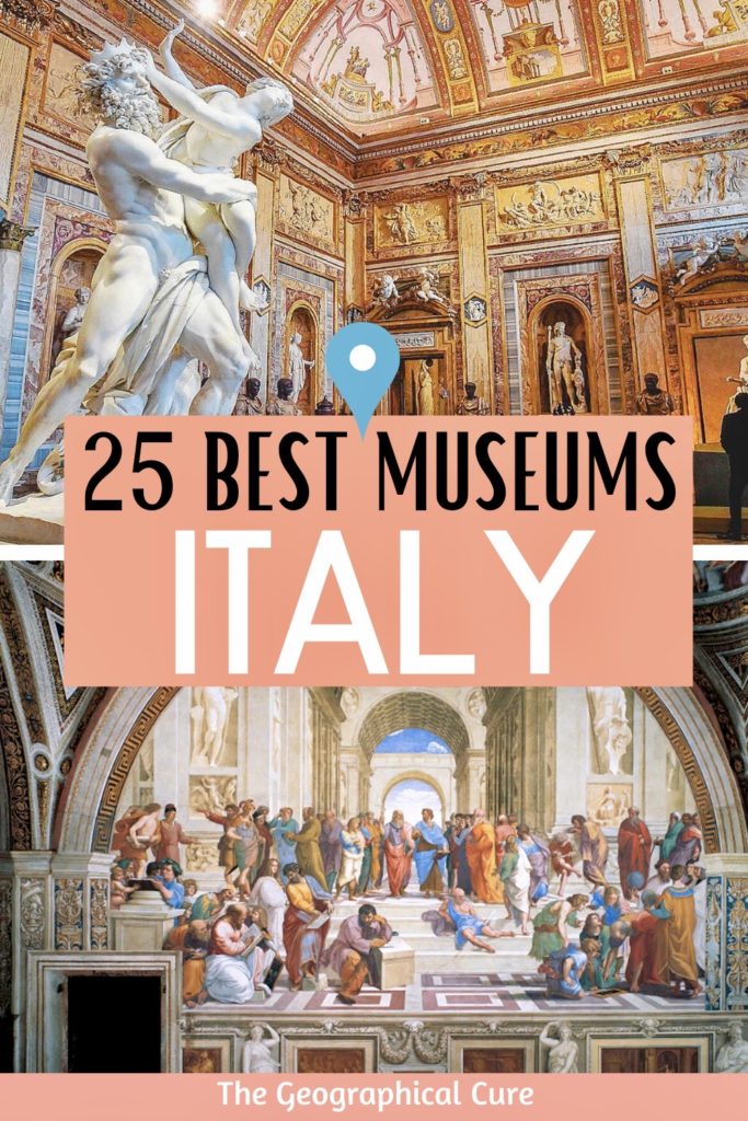 Pinterest pin for best museums in Italy