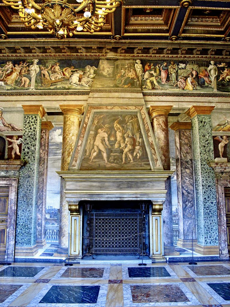 interior of the villa Farnesina 