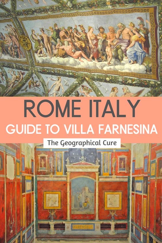 Pinterst pin for guide to Villa Farnesina