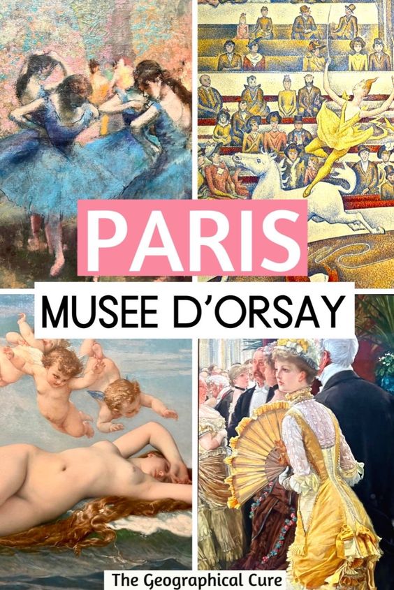 Pinterest pin for masterpieces of the Musee d'Orsay