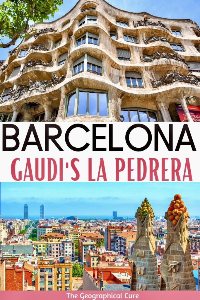 Pinterest pin for guide to La Pedrera