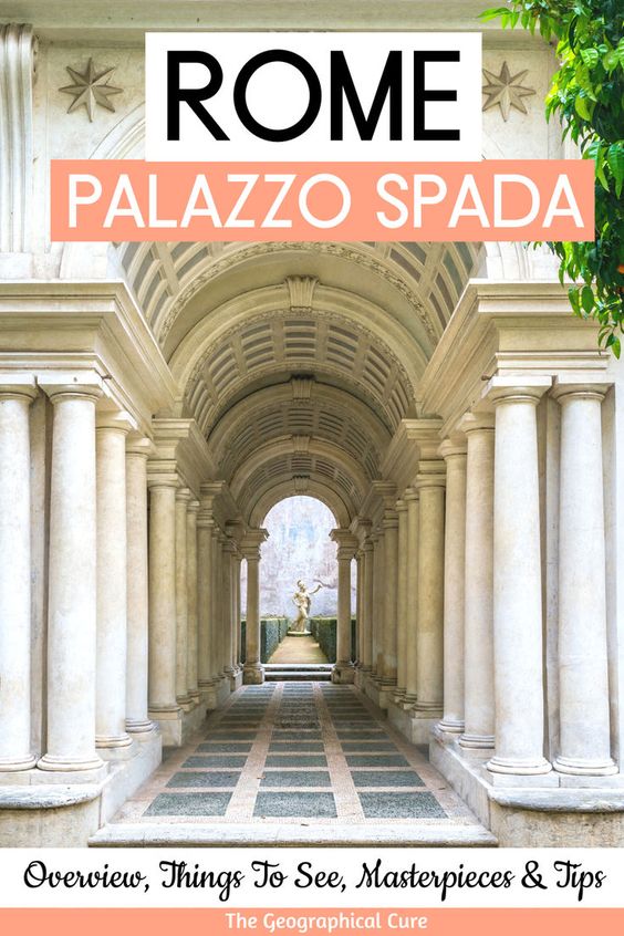 Pinterest pin for guide to Palazzo Spada
