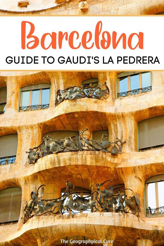 pin for guide to Barcelona's la Pedrera