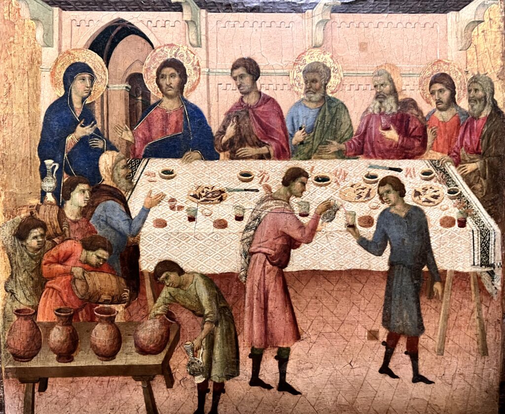 he Last Supper on the back of Duccio's Maesta