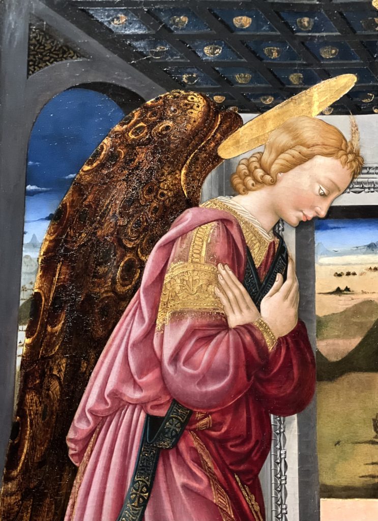 Neri di Bicci, detail of the Annunciation, 1465