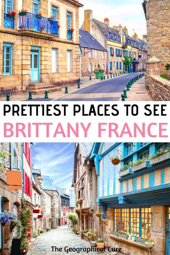 Pinterest pin for guide to the most beautiful towns in Brittany