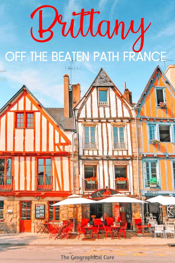 Pinterest pin for beautiful towns in Brittany
