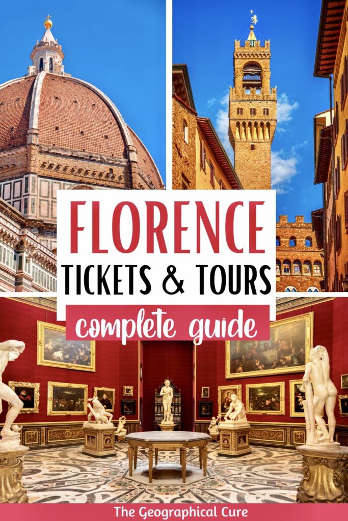 Pinterest pin for tickets and reservations in Florence
