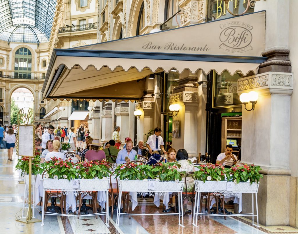 Italian restaurant Biffi in the Galleria