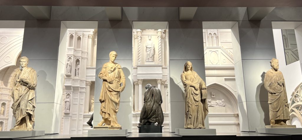 sculptures in the Giotto Gallery