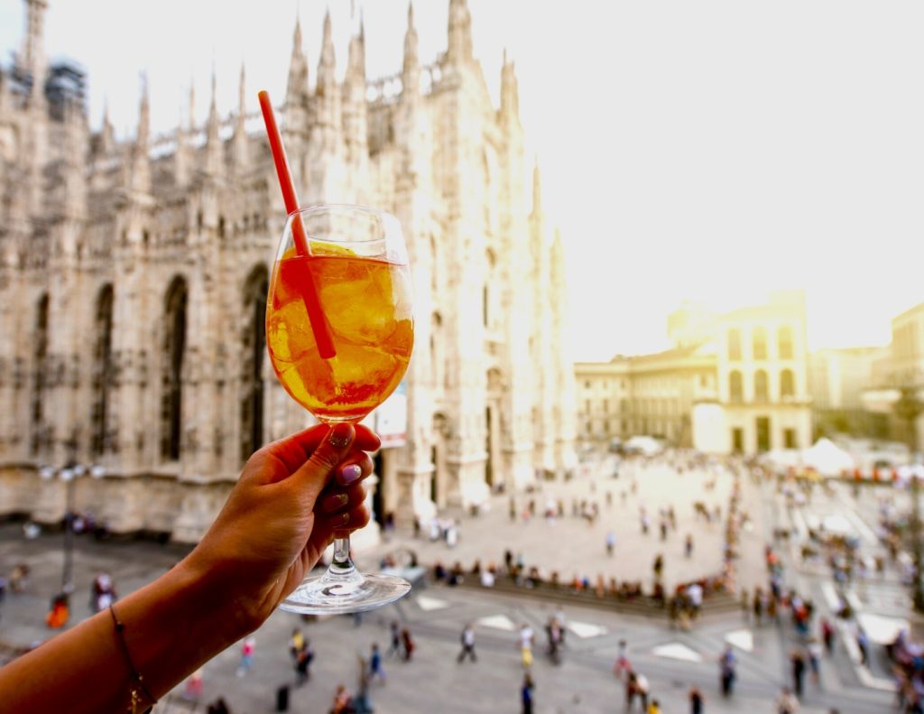 view of the Duomo from Terrazza Aperol