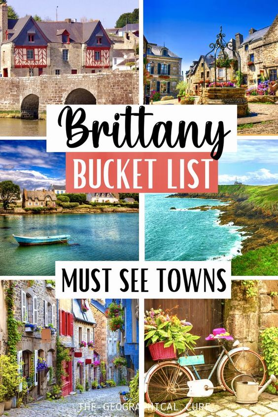 Pinterest pin for 20 Most Beautiful Towns in Brittany
