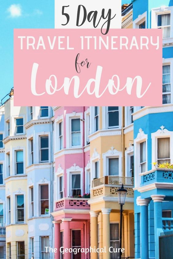 pin for 5 days in London itinerary