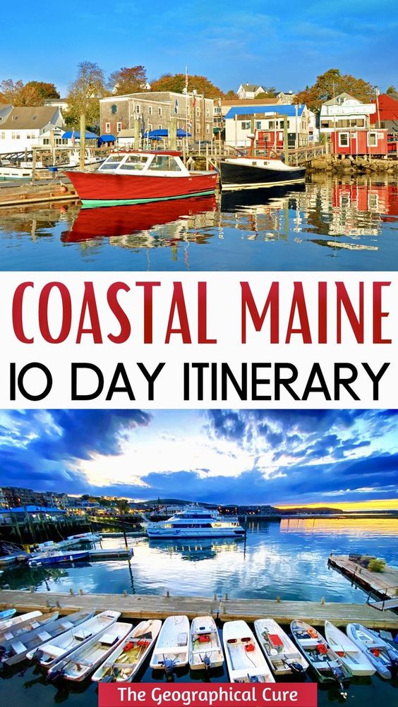 Pinterest pin for 10 days in Maine itinerary