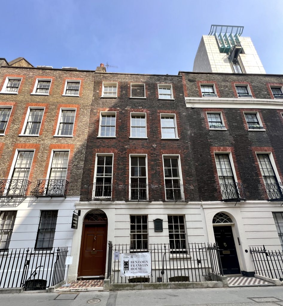 exterior of the Ben Franklin House in London