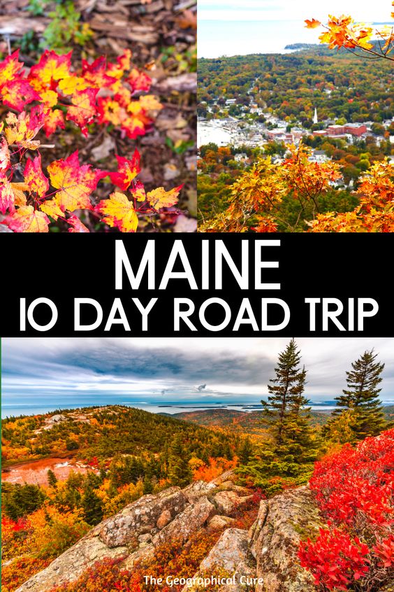Pinterest pin for coastal Maine itinerary