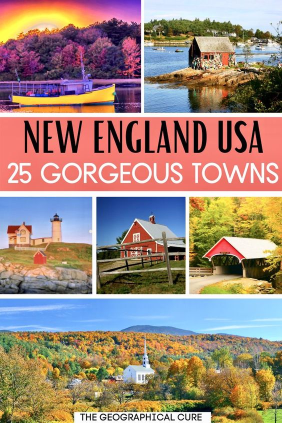 pin for must visit towns in New England