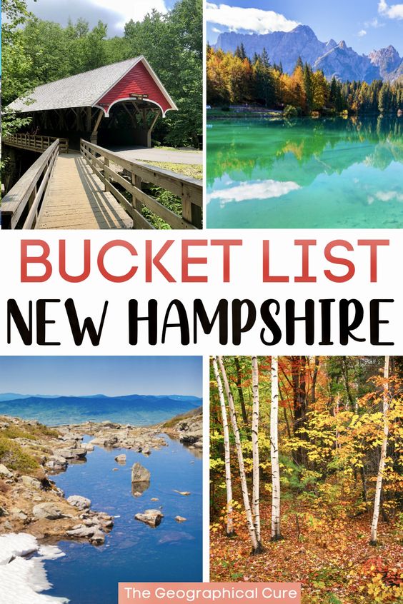 Pinterest pin for 10 days in New Hampshire itinerary