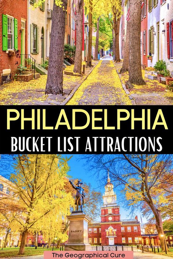 Pinterest pin for top attractions In Philadelphia