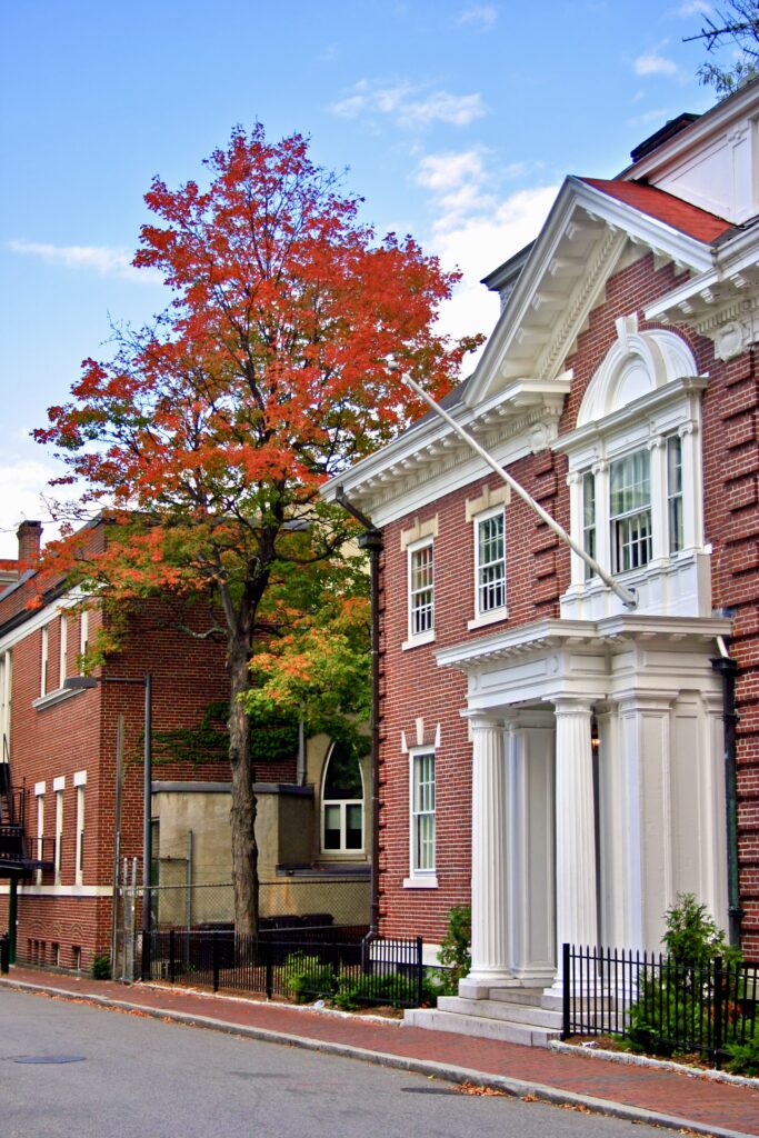 red brick house in Cambridge