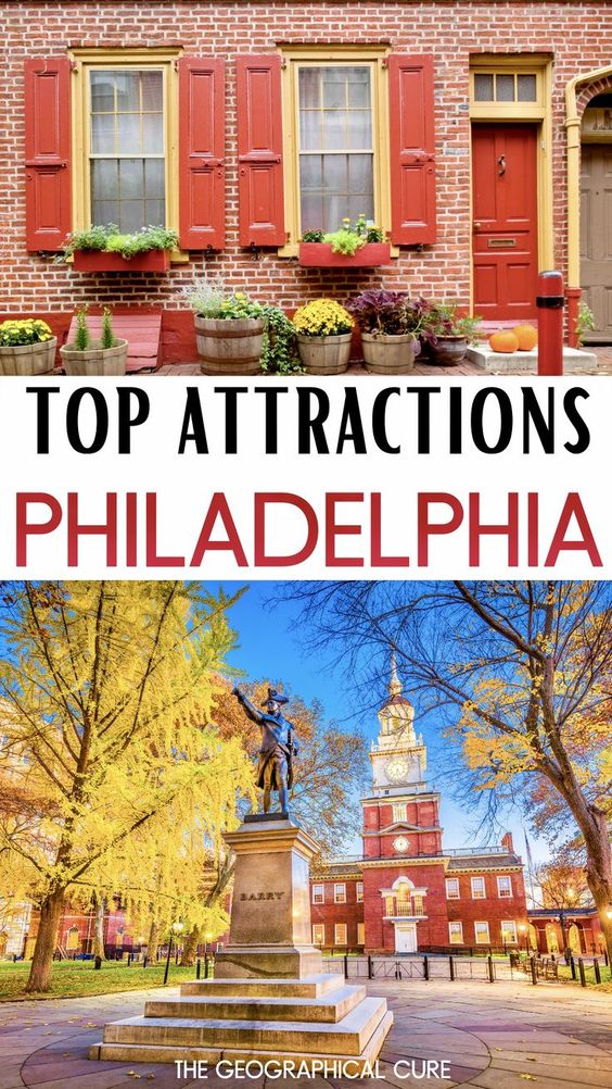 Pinterest pin for top attractions in Philadelphia