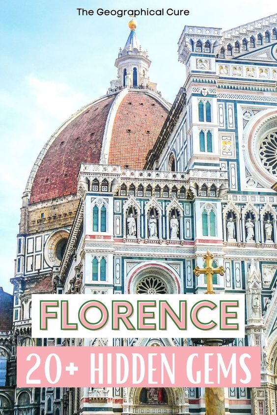 Pintrest pin for hidden gems in Florence