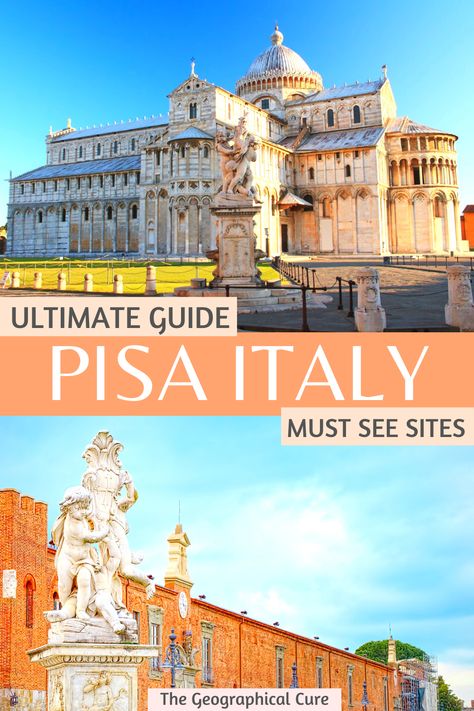 pin for top attractions in Pisa Italy