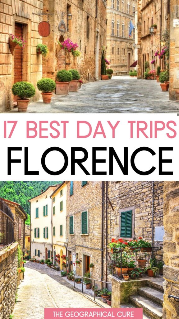 Pinterest pin for day trips from Florence