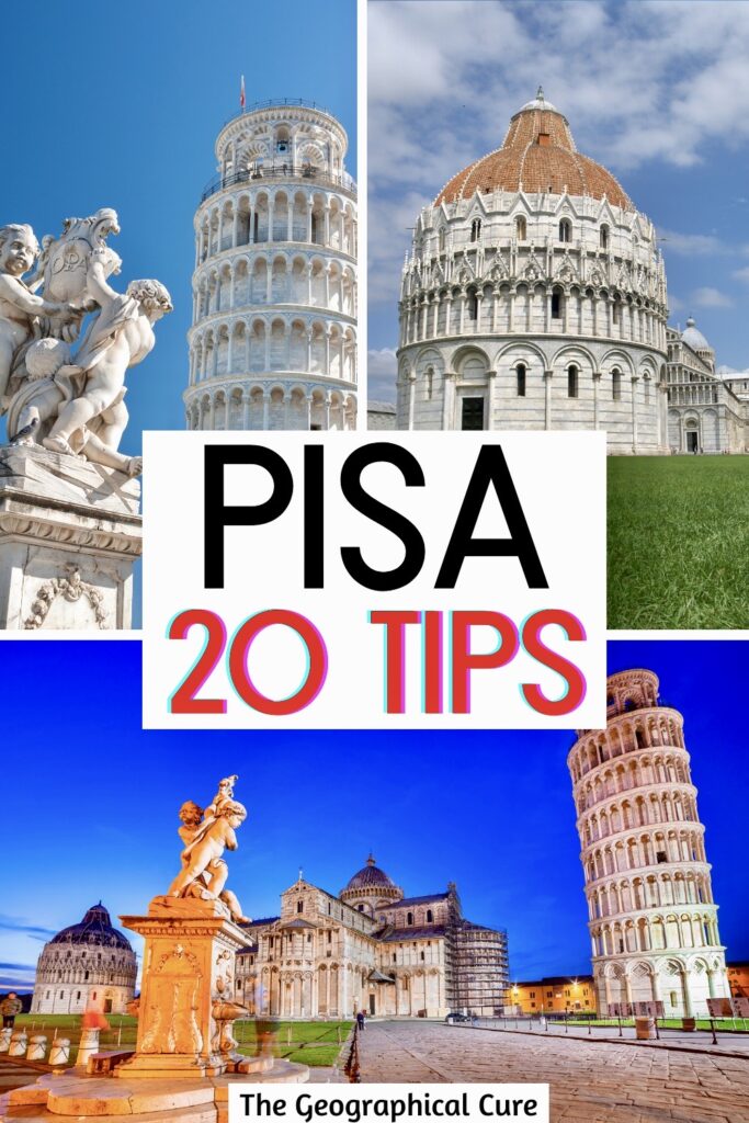 Pinterest pin for tips for visiting Pisa