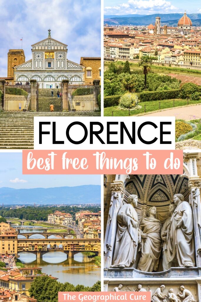 Pinterest pin for best free things to do in Florence