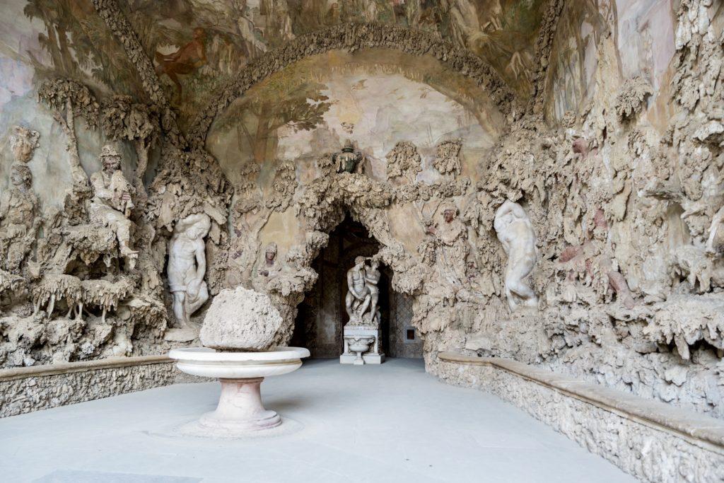the Buontalenti Cave in the Boboli Gardens