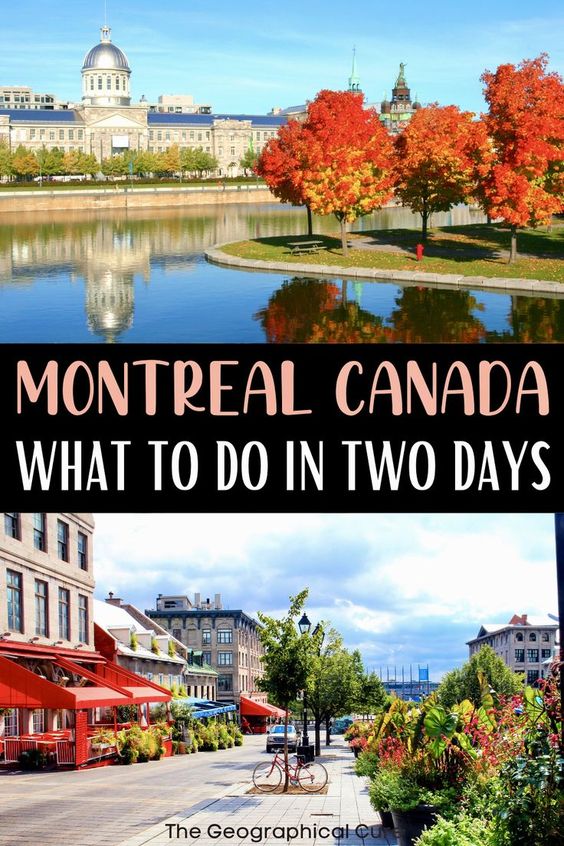 Pinterest pin for 2 days in Montreal itinerary